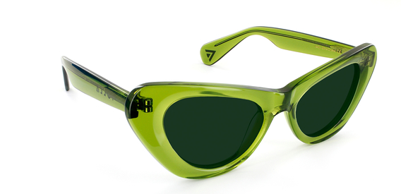 Kelly Sunglasses in Olive Crystal