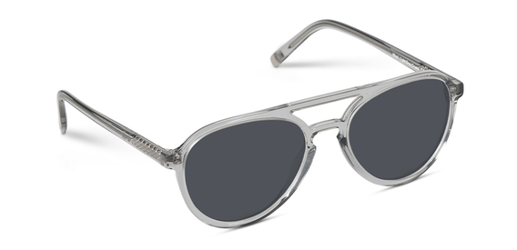 Nicol Light Grey Crystal Sunglasses Side Image