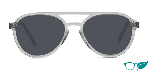 Nicol Light Grey Crystal Sunglasses Front Image